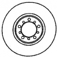 Тормозной диск BENDIX 561283B