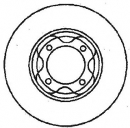 Тормозной диск BENDIX 561395B