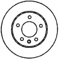 Тормозной диск BENDIX 561695B