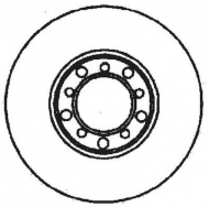Тормозной диск BENDIX 561102B