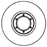 Тормозной диск BENDIX 561171B