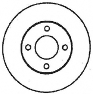 Тормозной диск BENDIX 561312B