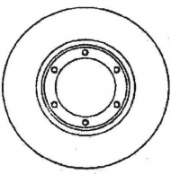 Тормозной диск BENDIX 561416B