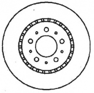 Тормозной диск BENDIX 561470B
