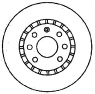 Тормозной диск BENDIX 561488B
