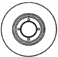 Тормозной диск BENDIX 561509B