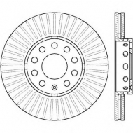 Тормозной диск BENDIX 561548B