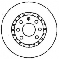 Тормозной диск BENDIX 561588B