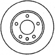 Тормозной диск BENDIX 561652B