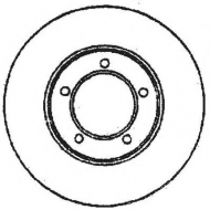 Тормозной диск BENDIX 561676B