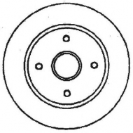 Тормозной диск BENDIX 561679B