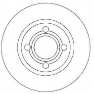 Тормозной диск BENDIX 561689B
