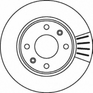 Тормозной диск BENDIX 562027B