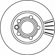 Тормозной диск BENDIX 562043B
