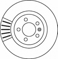 Тормозной диск BENDIX 562080B