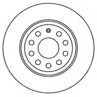 Тормозной диск BENDIX 562258B