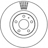 Тормозной диск BENDIX 562265B