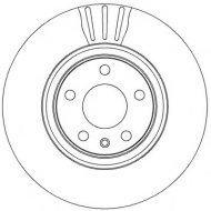 Тормозной диск BENDIX 562271B