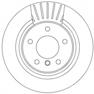 Тормозной диск BENDIX 562316B