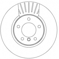 Тормозной диск BENDIX 562320B