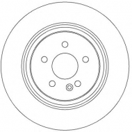 Тормозной диск BENDIX 562323B