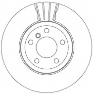 Тормозной диск BENDIX 562350B