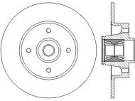 Тормозной диск BENDIX 562376B