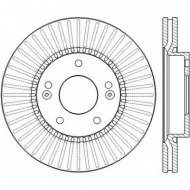 Тормозной диск BENDIX 562433B