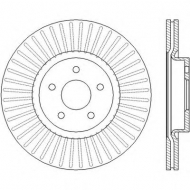 Тормозной диск BENDIX 562434B