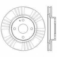 Тормозной диск BENDIX 562565BC