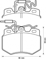Комплект тормозных колодок BENDIX 571320B