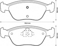 Комплект тормозных колодок BENDIX 571457B