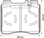 Комплект тормозных колодок BENDIX 571477B