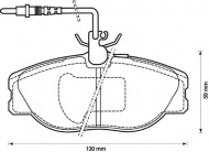 Комплект тормозных колодок BENDIX 571838B