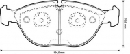 Комплект тормозных колодок BENDIX 571872B