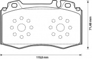 Комплект тормозных колодок BENDIX 573092B