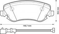 Комплект тормозных колодок BENDIX 573116B