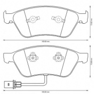 Комплект тормозных колодок BENDIX 573207B