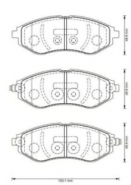 Комплект тормозных колодок BENDIX 573371B