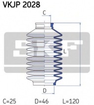 Комплект пыльника SKF VKJP 2028