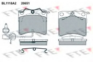 Комплект тормозных колодок FTE BL1118A2