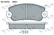 Комплект тормозных колодок FTE BL1187A2