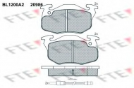 Комплект тормозных колодок FTE BL1200A2