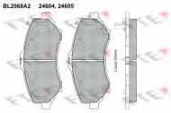 Комплект тормозных колодок FTE BL2068A2