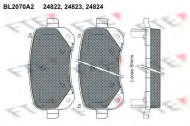 Комплект тормозных колодок FTE BL2070A2