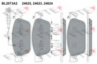 Комплект тормозных колодок FTE BL2073A2