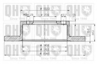 Тормозной диск QUINTON HAZELL BDC3434