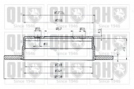Тормозной диск QUINTON HAZELL BDC3447