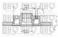 Тормозной диск QUINTON HAZELL BDC3458