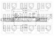 Тормозной диск QUINTON HAZELL BDC3508